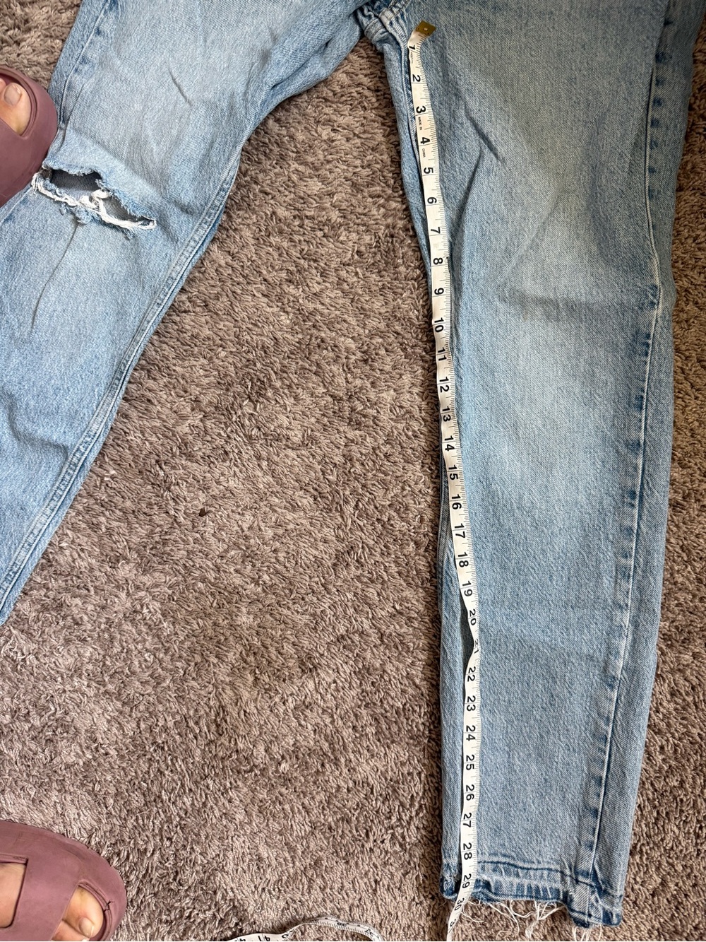 We The Free Light Blue High-Rise Distressed Jeans - Picture 5 of 8